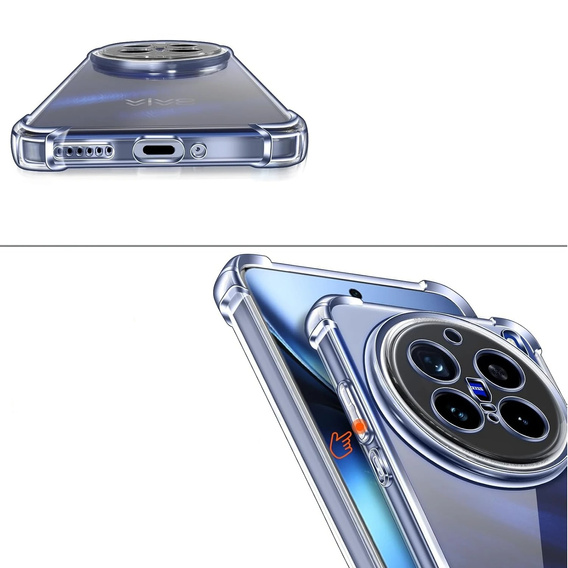 Huse pentru Vivo X200 Pro 5G, Dropproof, transparentă