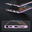 Husa pentru Samsung Galaxy S23 Ultra, Magnetic Dual Glass, violet