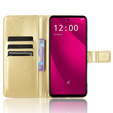 Cu clapetă pentru T Phone 2 Pro 5G, Crazy Horse Wallet, de aur