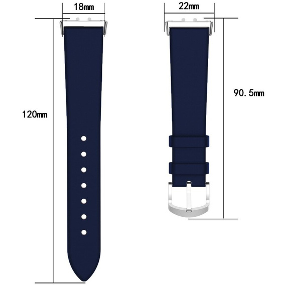 Curea din piele pentru Samsung Galaxy Fit 3, negru