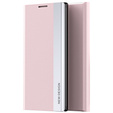 Cu clapetă pentru Samsung Galaxy S22 5G, Side Magnetic, roz