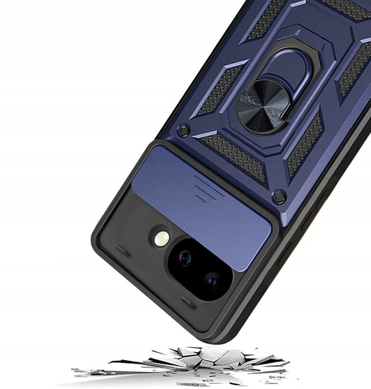 Husă blindată pentru Google Pixel 9A, CamShield Slide, albastru