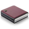 Husă pentru Samsung Galaxy Z Flip7 FE / Z Flip6, CASEME Litchi Leather, roșu