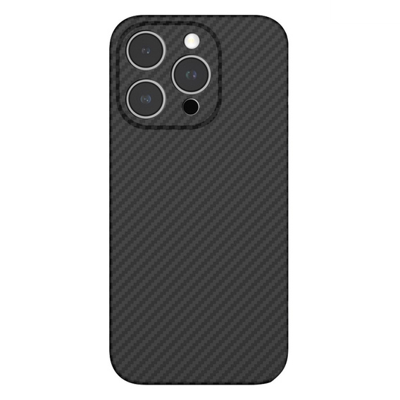 Husă pentru iPhone 15 Pro Max, Aramid Fiber Cover, negru