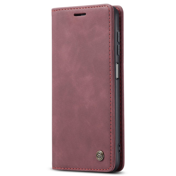 Husa CASEME pentru Samsung Galaxy A04S / A13 5G, Leather Wallet Case, roșu