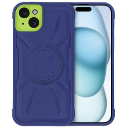 Husă pentru iPhone 15, ERBORD Armor Mag, albastru