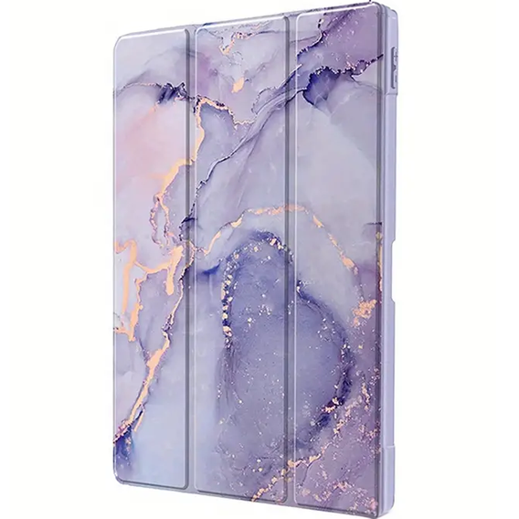 Husă pentru iPad 10.9" 2022 (10 gen.), Smartcase Hybrid, cu spațiu pentru stylus, Marble violet