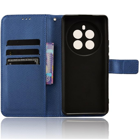 Cu clapetă pentru Realme 12 Pro 5G / 12 Pro+ 5G, Wallet Smart Magnet, albastru