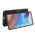Cu clapetă pentru Motorola Moto E7 Power / E7i Power, Wallet Litchi Texture, negru