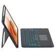 Husă cu tastatură bluetooth iluminată pentru Samsung Galaxy S9+ / S9 FE+ / S10+ Plus, negru
