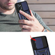 Husă blindată pentru Realme C31, CamShield Slide, albastru închis