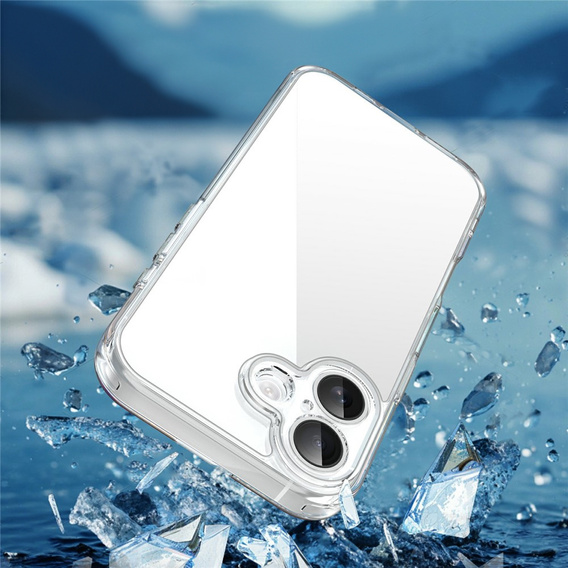 Husă pentru iPhone 17, cu capac pentru cameră, transparentă