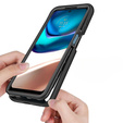 Carcasă pentru Motorola Moto G42 4G, Shockproof, cu folie, negru