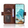 Cu clapetă pentru Motorola Edge 60 / 60 Fusion, Card Slot, maro