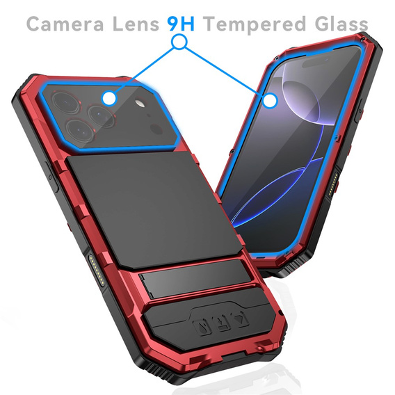 Carcasă blindată R-JUST cu suport pentru iPhone 17 Pro