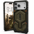 Carcasă Urban Armor Gear pentru iPhone 17 Pro Max, Monarch Pro Kevlar MagSafe, Kevlar Element Green