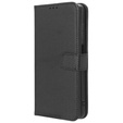 Cu clapetă pentru OnePlus 12 5G, Wallet Smart Magnet, negru