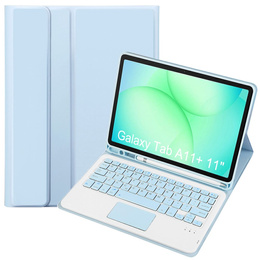 Husă cu tastatură Bluetooth și touchpad pentru Samsung Galaxy Tab A11+