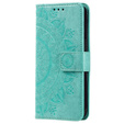 Cu clapetă pentru Samsung Galaxy S23 FE, Mandala, verde