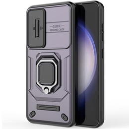 Husă pentru Samsung Galaxy S24, KickStand Camera Lens, violet