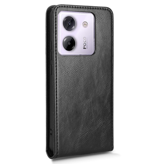 Cu clapetă pentru Xiaomi Poco M7 Pro 5G, Flip, negru