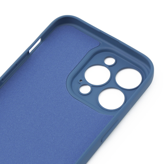 Husa pentru iPhone 15 Pro Max, Silicone Lite, albastru închis