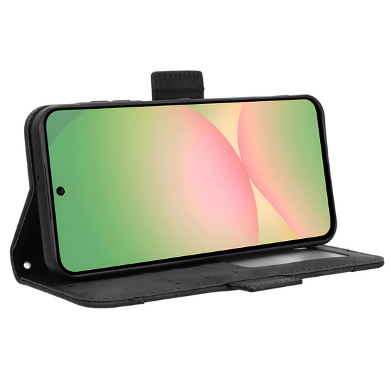 Cu clapetă pentru Samsung Galaxy A56, Card Slot, negru