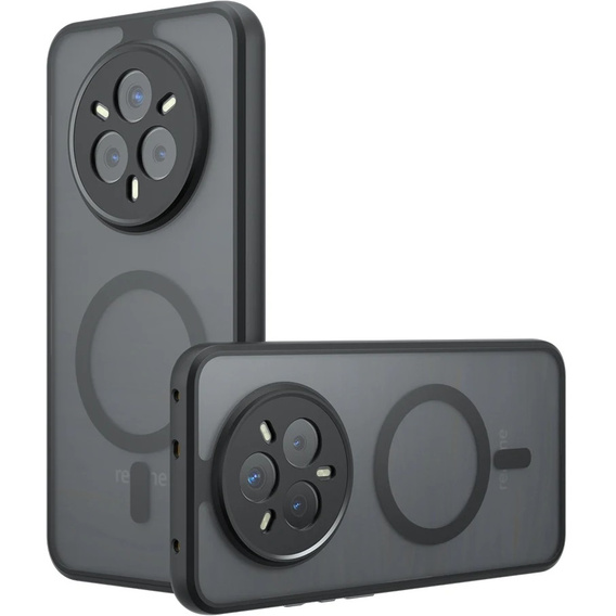 Husă pentru Realme 14 Pro+ 5G, pentru MagSafe, ERBORD Matt Case, negru
