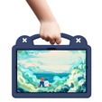 Husă pentru copii pentru Samsung Tab A8 X200 / X205, Cute Patterns, cu suport, albastru închis