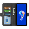 Cu clapetă pentru Asus Zenfone 9 5G / 10 5G, Wallet PU Leather Case, negru