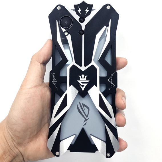 Husă blindată pentru ASUS ROG Phone 8 Pro, Aluminum Alloy, negru