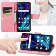 Cu clapetă pentru T Phone 2 Pro 5G, Butterfly, roz rose gold