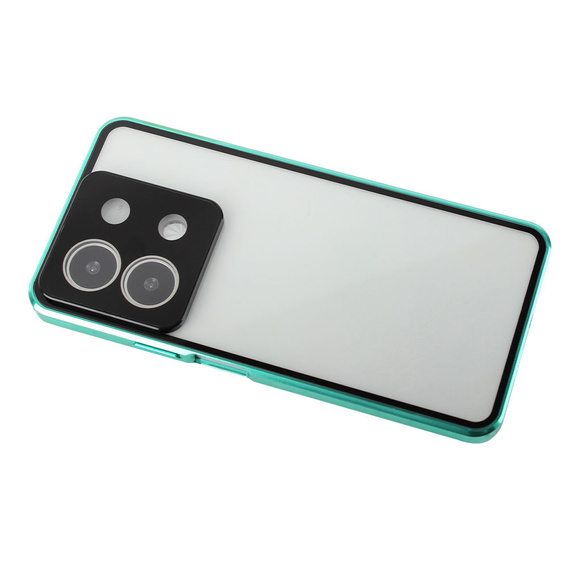 Husa pentru Xiaomi Redmi Note 13 5G, Magnetic Dual Glass, verde