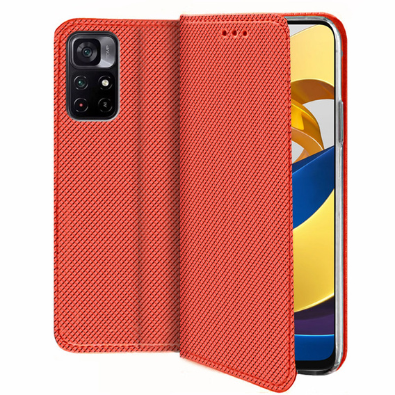 Cu clapetă pentru Xiaomi Poco M4 Pro 5G / Redmi Note 11S 5G, Wallet Smart Magnet, albastru