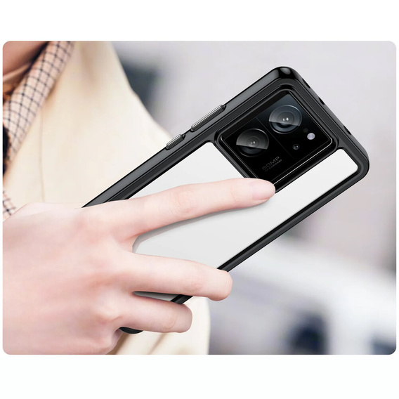 Huse pentru Xiaomi 13T / 13T Pro, Fusion Hybrid, transparent / negru
