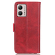 Cu clapetă pentru Motorola Moto G53 5G / G13 / G23, Wallet, roșu