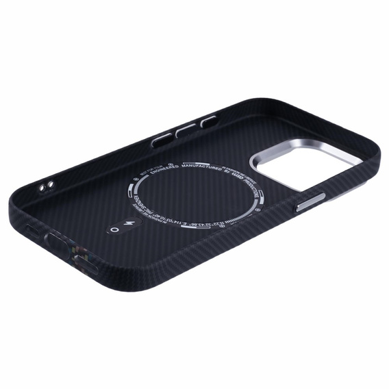 Carcasa pentru iPhone 14 Pro Max, Carbon Fiber MagSafe, negru