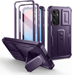 Husă blindată pentru Samsung Galaxy S24 FE, Dexnor Full Body (Two Frames), violet