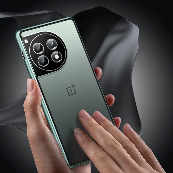 Husa pentru OnePlus 12 5G, Magnetic Dual Glass, verde