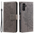 Cu clapetă pentru Samsung Galaxy A55 5G, Mandala Flower, verde