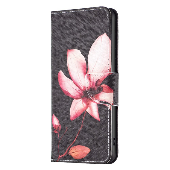 Cu clapetă pentru Xiaomi Redmi Note 13 Pro 5G, Wallet, Lotus negru