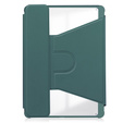 Husă pentru tastatură pentru iPad Pro 11" 2024 (5 gen.), Rotary 360° Leather, verde închis