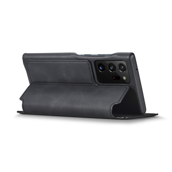 Cu clapetă pentru Samsung Galaxy Note 20 Ultra, LC.IMEEKE, negru