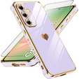 Carcasa pentru Samsung Galaxy A56, Electro heart, violet + sticlă 9H