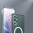 Carcasă de protecție pentru camera foto pentru Samsung Galaxy S20 FE, CamShield MagSafe, transparent / verde