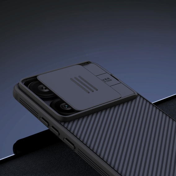 Carcasă blindată Nillkin pentru Xiaomi Poco F6, CamShield Pro, negru