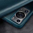 Husă cu clapetă pentru Huawei P60 Pro, Side View, albastru