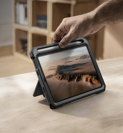 Husă Dexnor 360° cu curea și suport pentru stylus pentru iPad mini 8.3" 2021 (Gen. 6) / iPad mini 8.3" 2024 (Gen. 7)