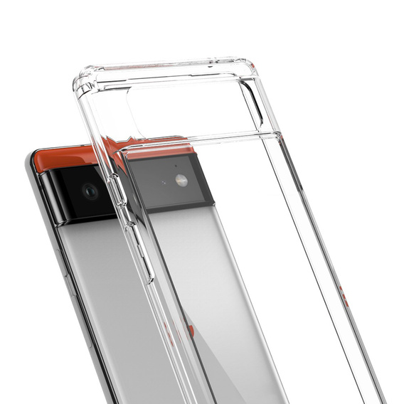 Huse pentru Google Pixel 6, Fusion Hybrid, transparentă