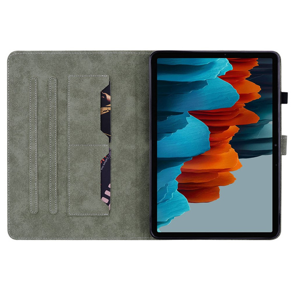 Huse pentru Samsung Galaxy Tab S9, Wallet Pen Slot, negru